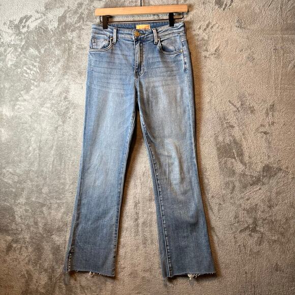 Kut From the Kloth Ana High Rise Flare Jeans Size 2 x 28” Light Wash - Picture 1 of 9